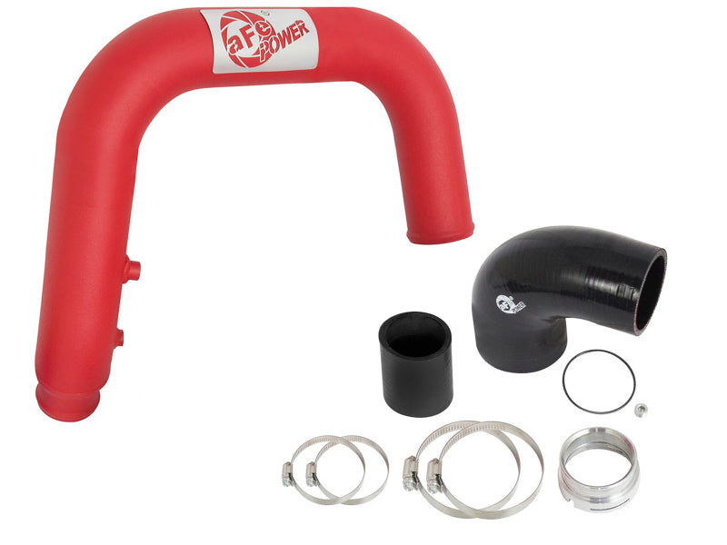 Tube IC rouge aFe BladeRunner 2,5 pouces côté chaud avec kit de couplage et de serrage 2016 GM Colorado/Canyon 2,8 L