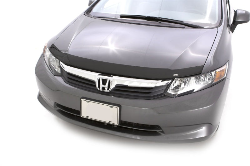 Protecteur de capot en acrylique à profil bas AVS 2012 pour Honda Civic Aeroskin - Fumé