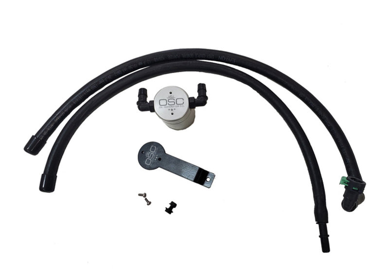 Séparateur d'huile côté conducteur J&L 2020-2024 Ford Explorer 2.3L EcoBoost 3.0 - Anodisé transparent