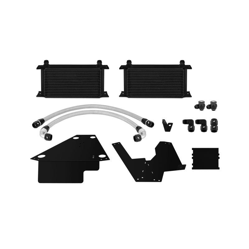 Kit de refroidisseur d'huile noir Mishimoto 08+ Mitsubishi Evolution X