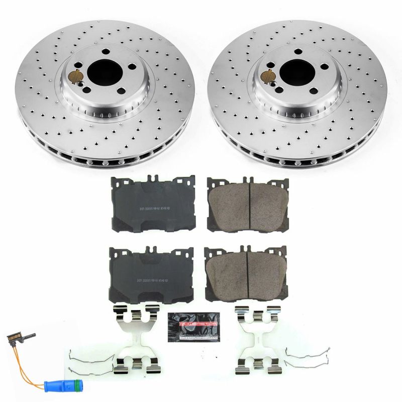 Kit de freins avant Power Stop 2018 Mercedes-Benz C43 AMG Z23 Evolution Sport Coated