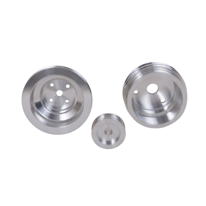 Kit de poulie de transmission inférieure BBK 85-97 GM Truck 305 350 - Aluminium CNC léger (3 pièces)