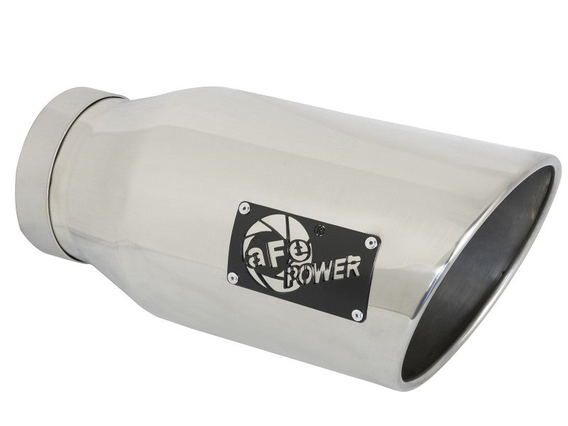 Système d'échappement aFe ATLAS 5 pouces en acier aluminium avec embout poli pour camions diesel Ram 19-20 L6-6,7 L (td)
