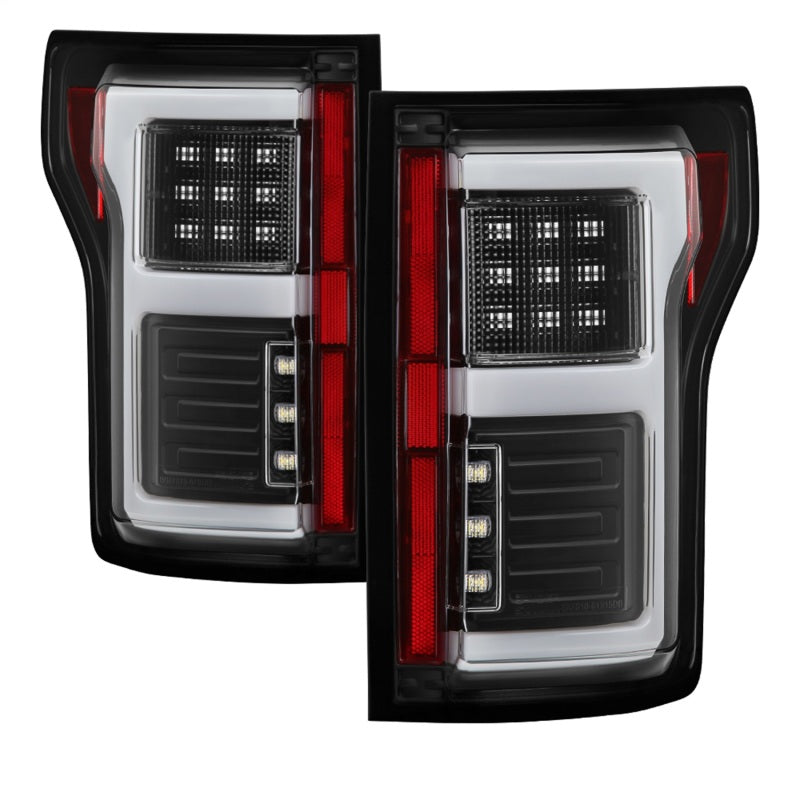 Barre lumineuse LED Spyder 15-18 pour Ford F-150 (avec angle mort) - Noir (ALT-YD-FF15015BS-LBLED-BK)
