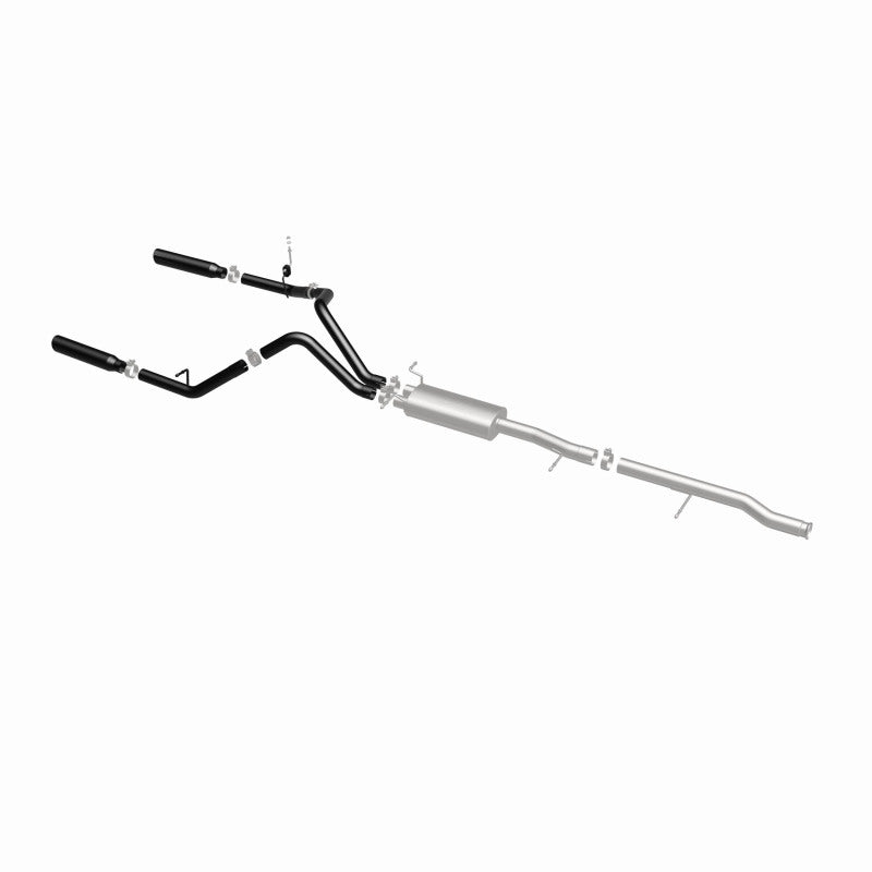 Cat-Back MagnaFlow SYS 3,5 pouces à embouts arrière divisés doubles noirs 10-13 Chevy Silverado / GMC Sierra 5,3 L