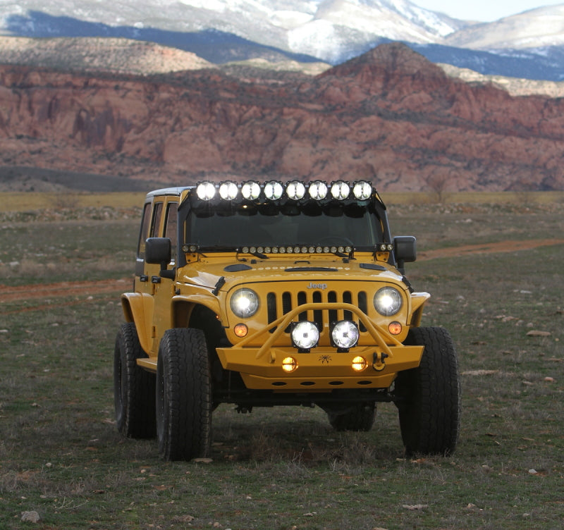 Phare de rechange KC HiLiTES 07-18 Jeep JK 7 pouces Gravity LED Pro approuvé DOT (simple)