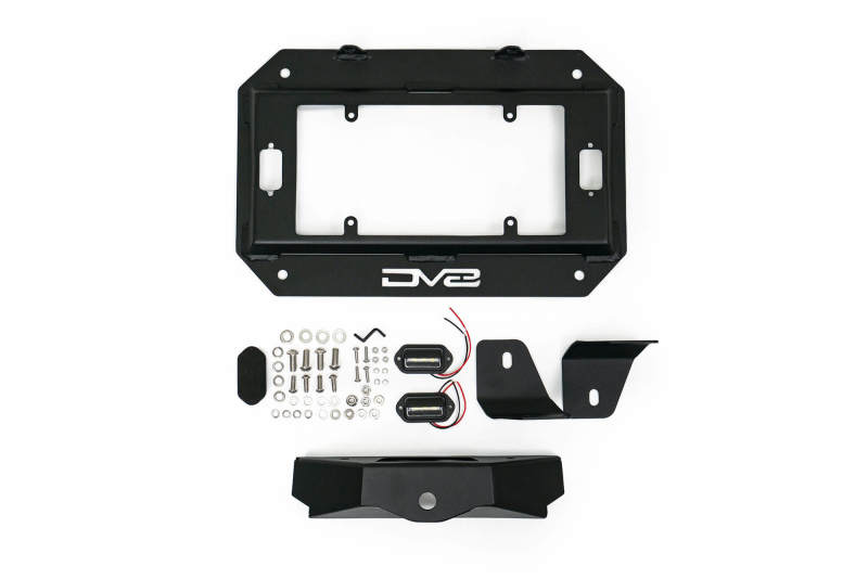 Kit de suppression de roue de secours DV8 Offroad 18-22 Jeep Wrangler JL avec supports d'éclairage