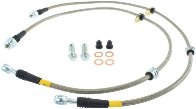 Conduites de frein avant en acier inoxydable StopTech 08-10 EVO X AWD