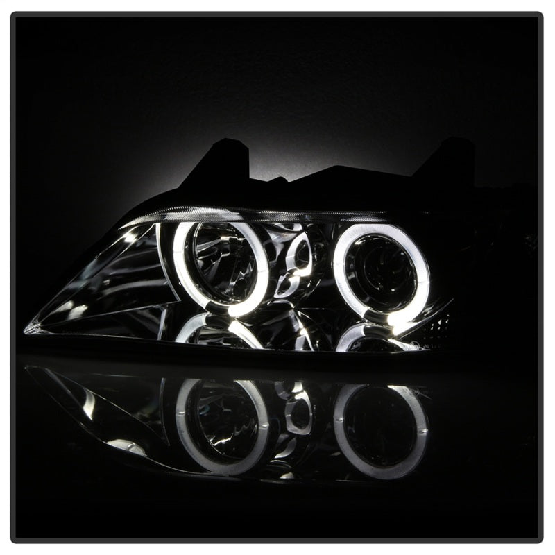 Phares de projecteur Spyder BMW Z3 96-02 LED Halo Chrome High H1 Low H1 PRO-YD-BMWZ396-HL-C