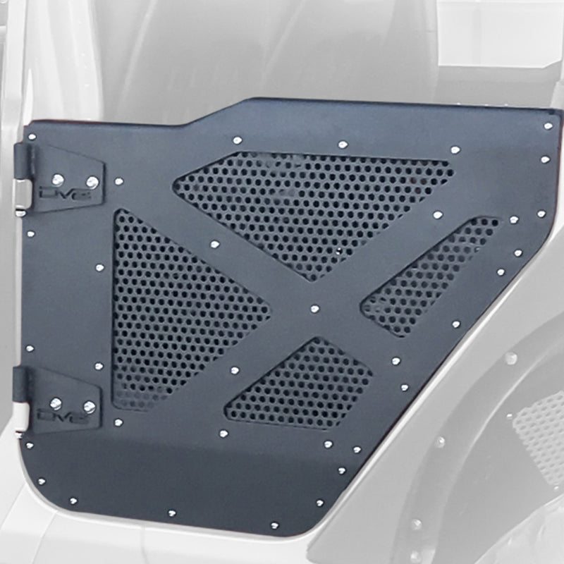 Demi-portes en aluminium avec grille perforée pour Jeep 4 portes JL/JT DV8 18-22