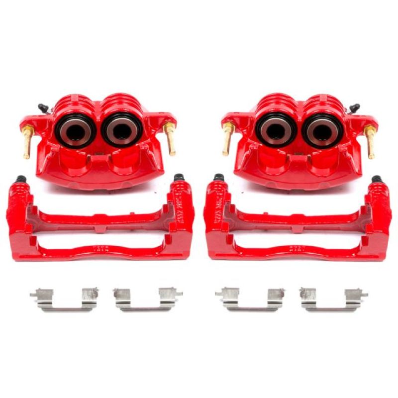 Étriers avant rouges Power Stop 04-05 Buick Rainier avec supports - Paire
