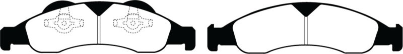 Plaquettes de frein avant EBC Greenstuff pour Ford Expedition 5.4 2WD 07-09