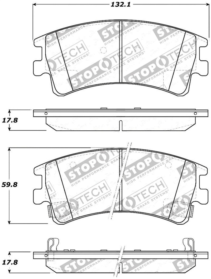 Plaquettes de frein StopTech Street Touring