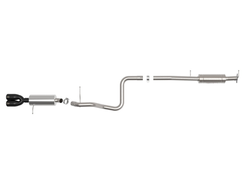aFe Takeda Series 2 1/2in 304 SS Cat-Back 14-19 Ford Fiesta L4-1.6L (t) avec embout noir