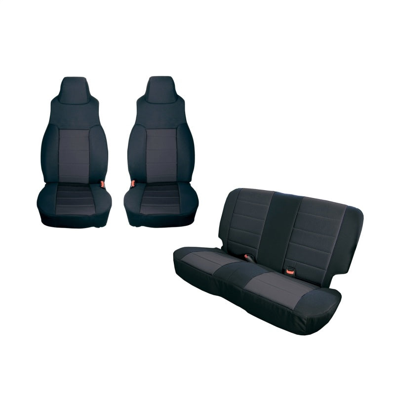 Kit de housses de siège Rugged Ridge noir 91-95 Jeep Wrangler YJ