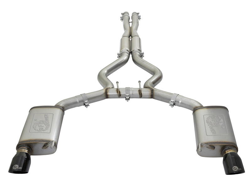 aFe 20-22 Audi RS6 Avant V8 4L (tt) MACH Force-Xp 3 pouces à 2,5 pouces 304 SS Cat-Back avec embout noir