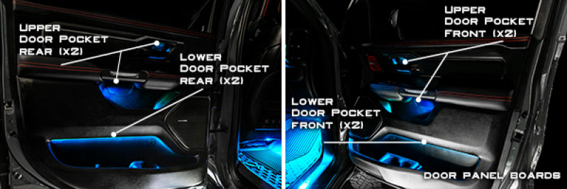 Kit de conversion d'éclairage ambiant intérieur complet Oracle 19-22 RAM ColorSHIFT RVB VOIR LA GARANTIE