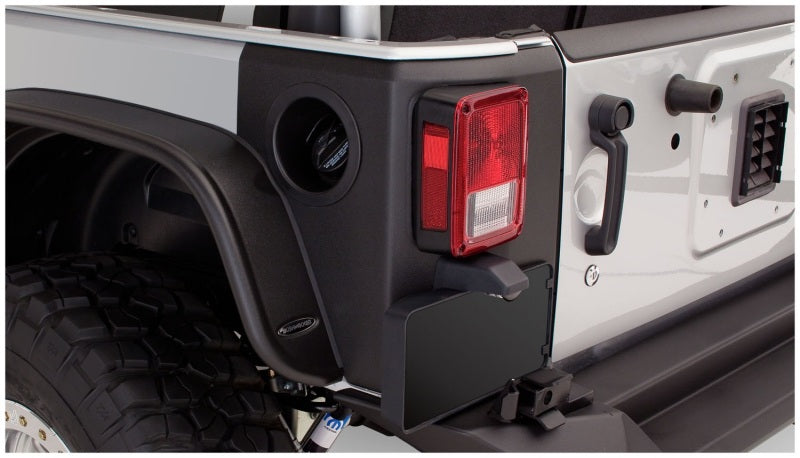 Coins arrière Bushwacker 07-18 Jeep Wrangler Trail Armor - Noir