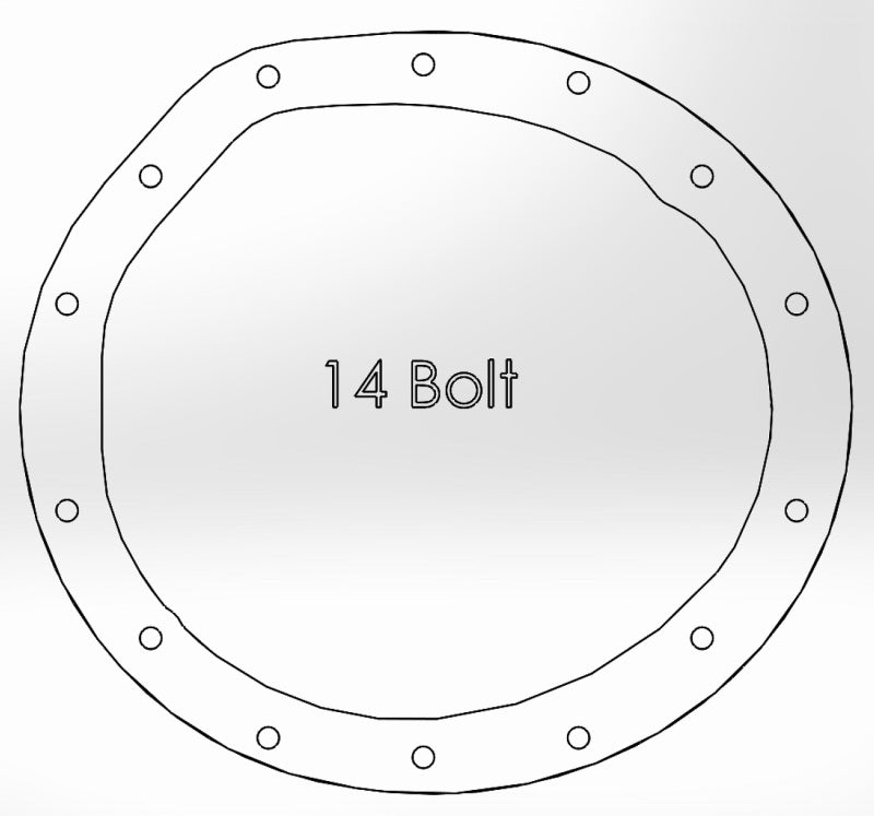 Couvercle de différentiel arrière aFe Power brut avec ailettes usinées Street Ser. 16-17 Nissan Titan XD (AAM 9.5-14)