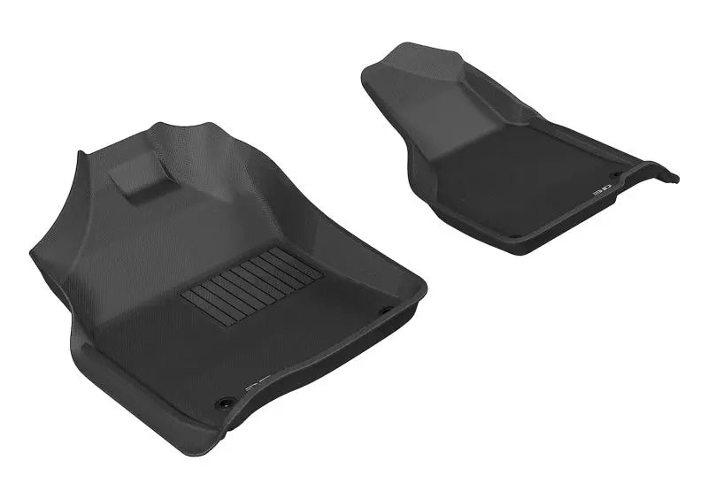 3D MAXpider 2012-2020 Dodge Ram 1500 Crew/2500/3500 Crew/Mega Kagu 1st Row Floormat - Black 3D MAXpider