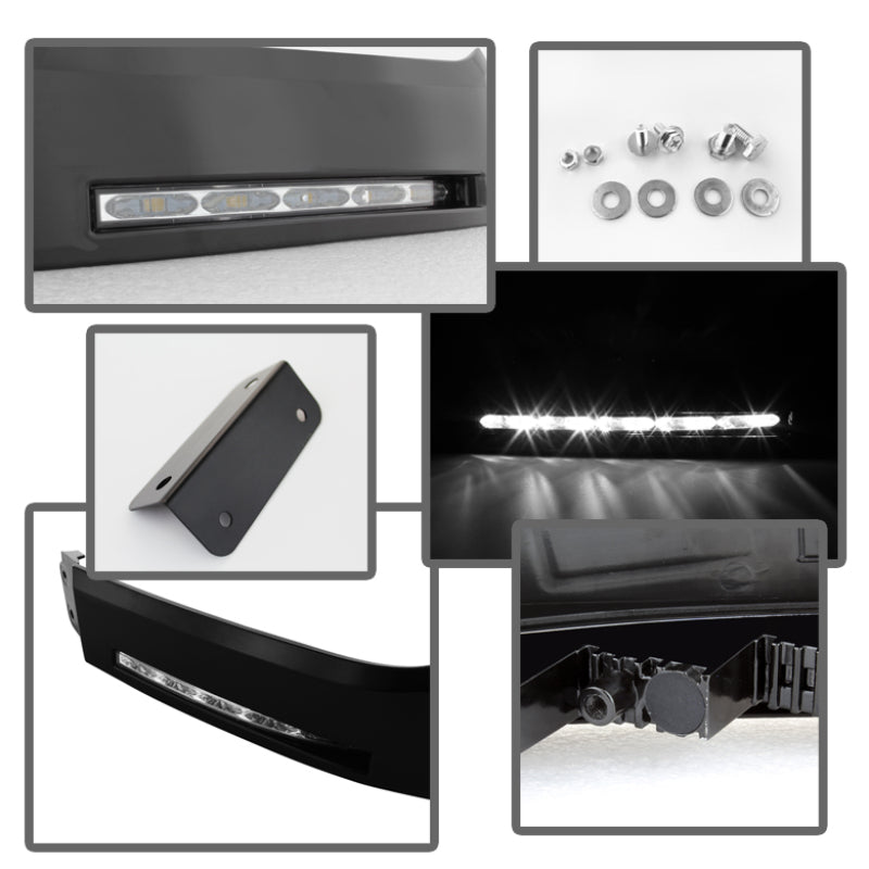 Feux de jour à LED Spyder Toyota Tundra 07-13 (look modèle XSP-X) sans interrupteur noir FL-DRL-TTU07-BK