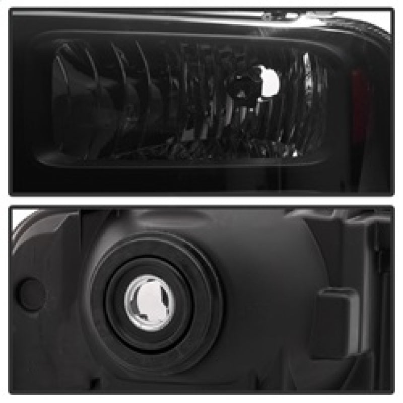 xTune Ford F250 F350 F450 Superduty Excursion 99-04 Headlights Black Smoked HD-JH-FF25099-HA-BSM