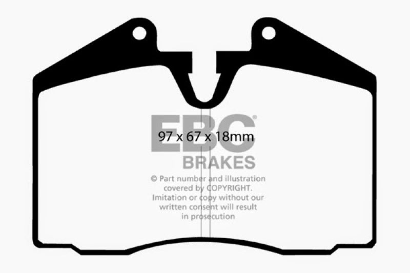Plaquettes de frein avant EBC 89-95 Ferrari 348 3.4 Bluestuff