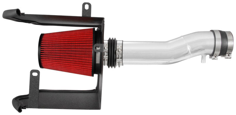 Kit d'admission d'air Spectre 16-18 Toyota Tacoma V6-3.5LF/I - Poli avec filtre rouge