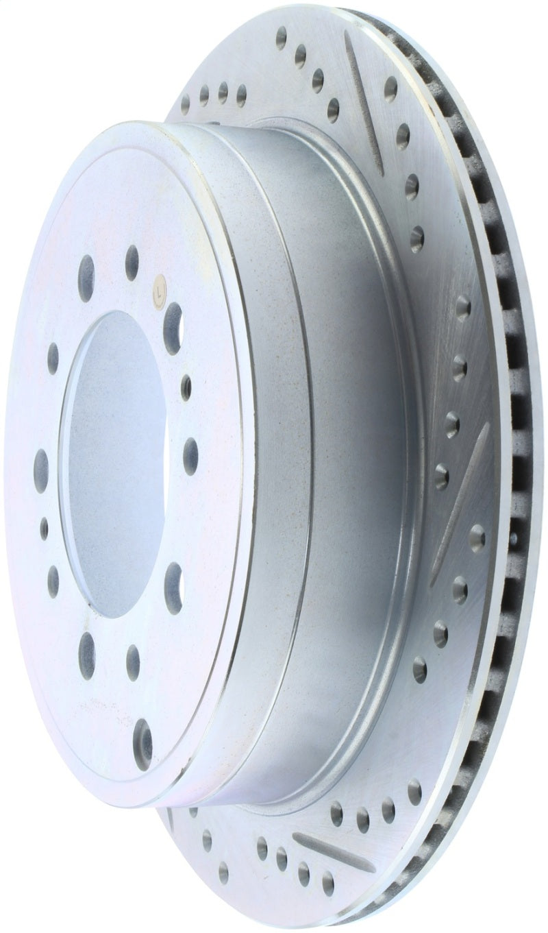 Disque de frein arrière côté conducteur percé/fendu StopTech Select Sport 13-17 Toyota Land Cruiser Sport
