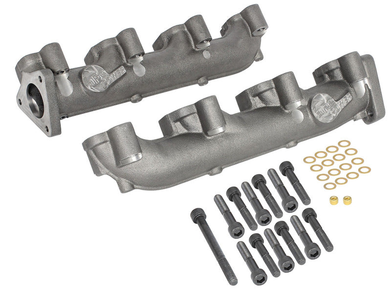 Collecteur d'échappement en fonte ductile aFe Power BladeRunner 01-16 pour camions diesel GM V8-6,6 L (td)