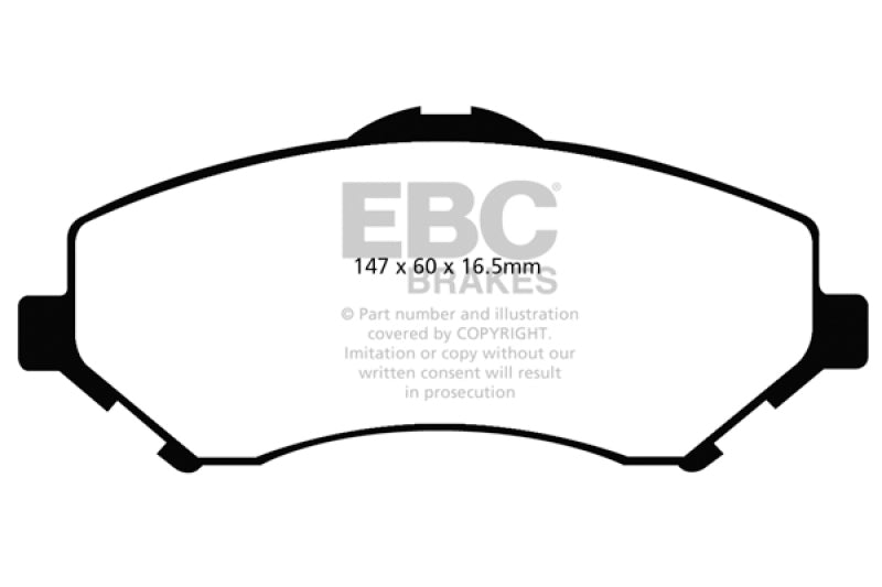 Plaquettes de frein avant extra-robustes EBC 08-11 Chrysler Town & Country 3.3