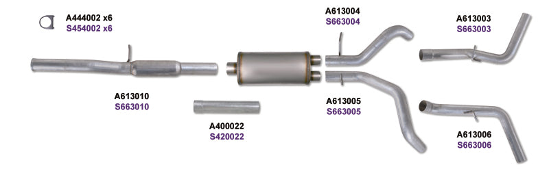 KIT Diamond Eye 3 pouces CB DOUBLE GAZ AL CHEVY/GM 4,3 L 5,3 L 1500