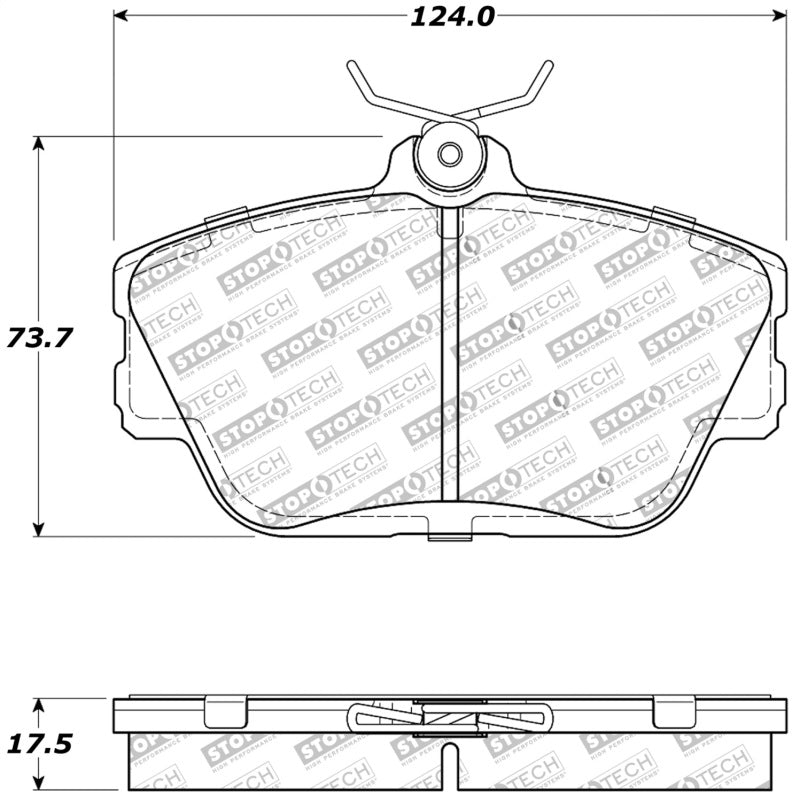 Plaquettes de frein StopTech Performance