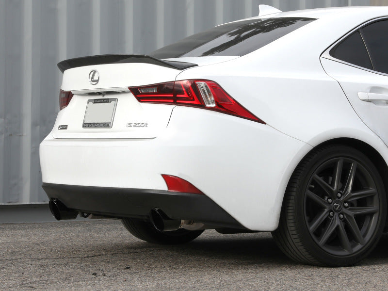 aFe POWER Takeda 16-17 Lexus IS200t L4-2.0L (t) 2.5in-3in 304 SS CB Échappement avec embouts noirs
