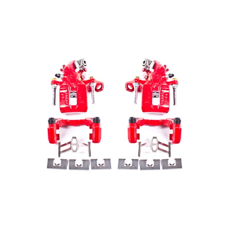 Étriers arrière rouges Power Stop 06-11 Acura CSX avec supports - Paire