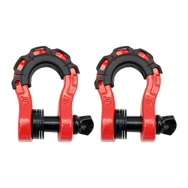 Trucktok 3/4" D-Ring Shackle 70,000 lbs Break Strength with Isolator (1 Pair ) TruckTok