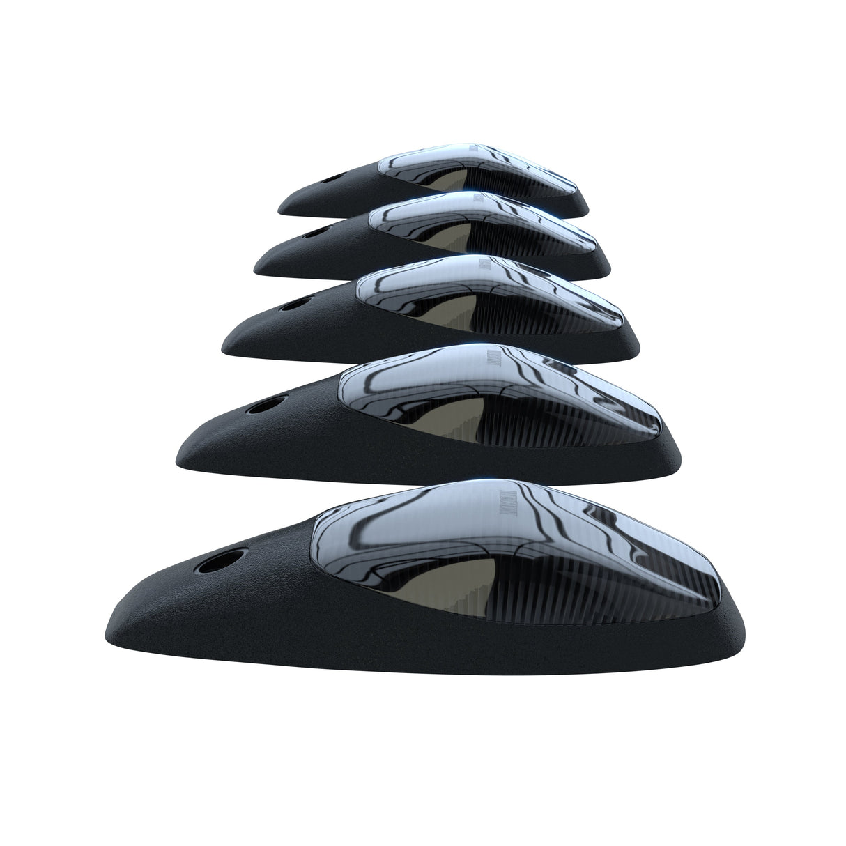 Dodge RAM HD 2500/3500 19-25 5 Piece Cab Roof Light Set 2-Way Front & Rear Facing Ultra High-Power LEDs Multiple Lens & Colors