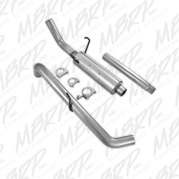 Échappement simple face AL P Series pour Dodge Ram Hemi 1500 5,7 L SC/CC-SB Cat Back 2004-2005