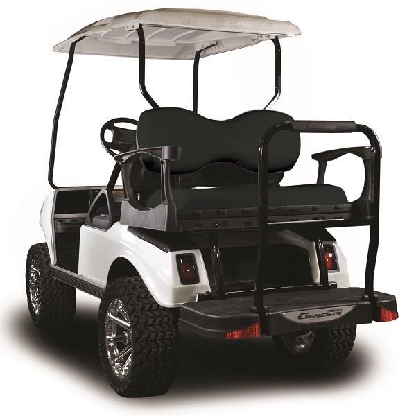 Madjax G300 Alum Seat Kit w/ Deluxe Black Cushions for Club Car DS