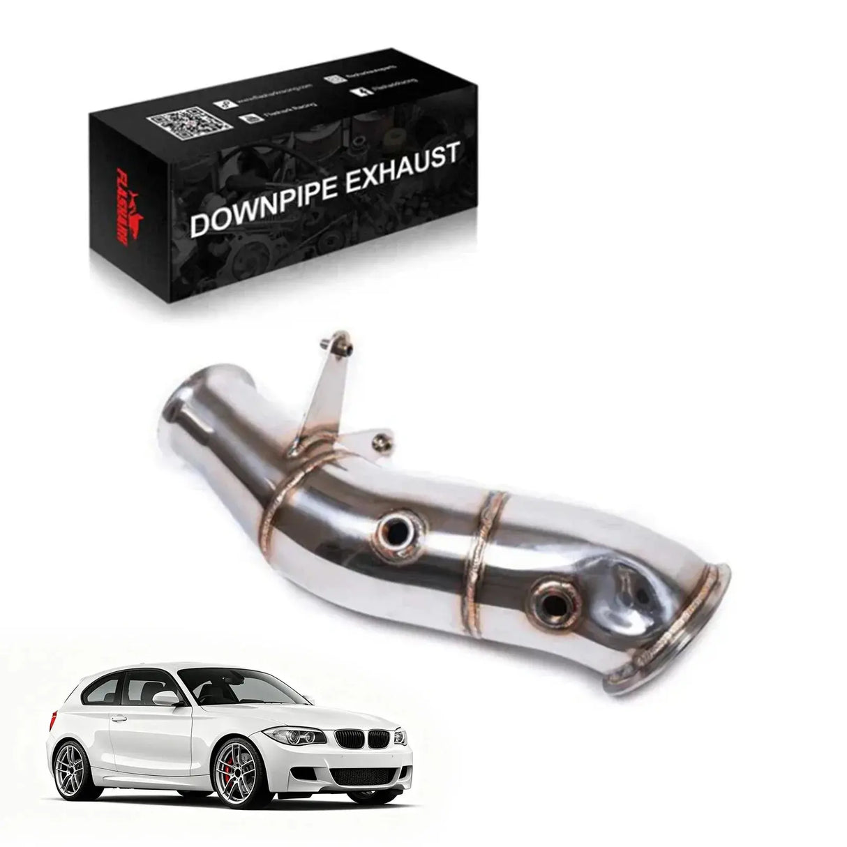 N55 Catless Turbo Downpipe Exhaust for 2012-2019 BMW M135i M235i 435i M2 F32/F33/F36/F20/F21/F22/F23/F87