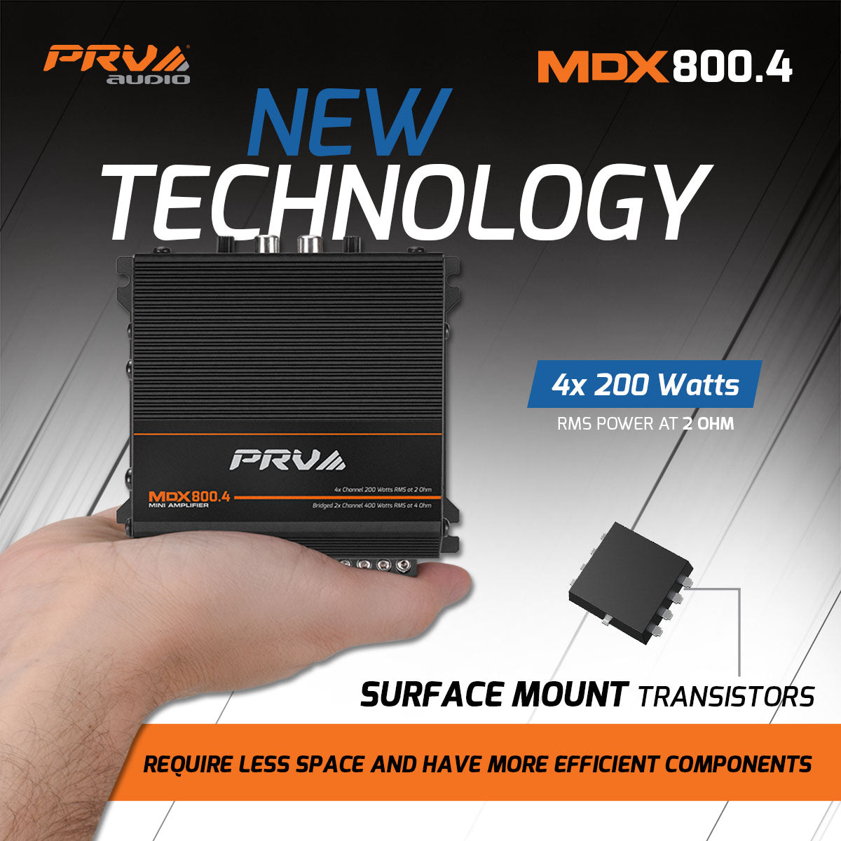 PRV Audio MDX800.4 | 4-Channel Full Range Amplifier PRV Audio