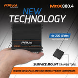 PRV Audio MDX800.4 | 4-Channel Full Range Amplifier PRV Audio