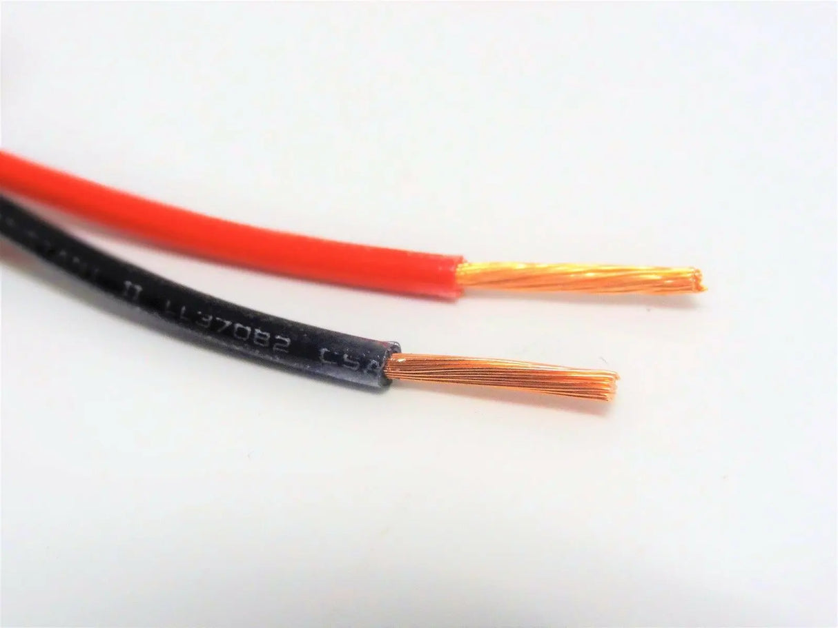 16 GAUGE TFFN TEWN WIRE BLACK + RED 50 FT EACH 600V COPPER STRANDED GROUND WIRE ACDC Wire And Supply