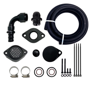 TruckTok 2011-2023 6.7L Ford Powerstroke CCV PCV Reroute Engine Ventilation Kit TruckTok