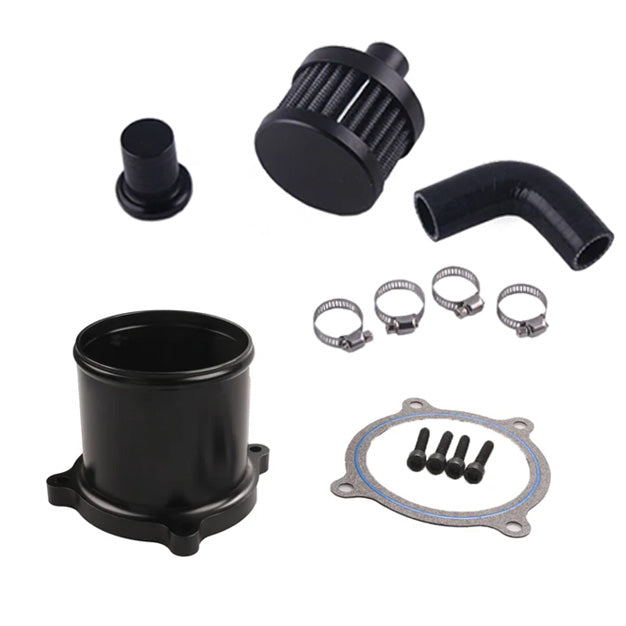 TruckTok 2007.5-2018 6.7L Dodge Ram Cummins 2500 3500 Diesel CCV Black Crankcase Ventilation & EGR Valve Delete Kit TruckTok