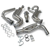 Exhaust Header for 1999-2006 Chevrolet Silverado/Avalanche 1500 GMC Sierra 1500 GMT800 4.8L 5.3L 6.0L V8 Engine (with EGR Valve)