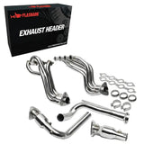 Exhaust Header for 1999-2006 Chevrolet Silverado/Avalanche 1500 GMC Sierra 1500 GMT800 4.8L 5.3L 6.0L V8 Engine (with EGR Valve)