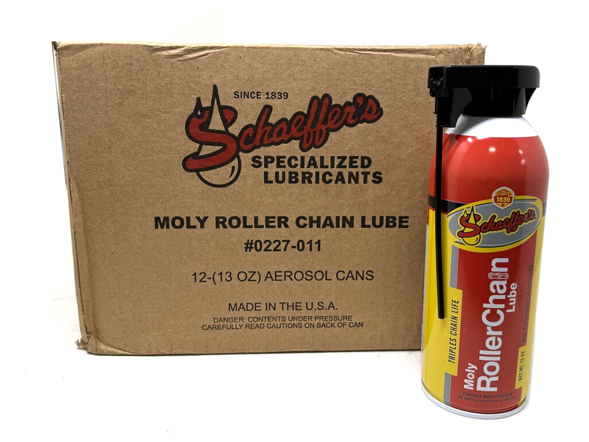 Schaeffers 0227-011S Moly Roller Chain Lube, 13oz Spray Can Schaeffers