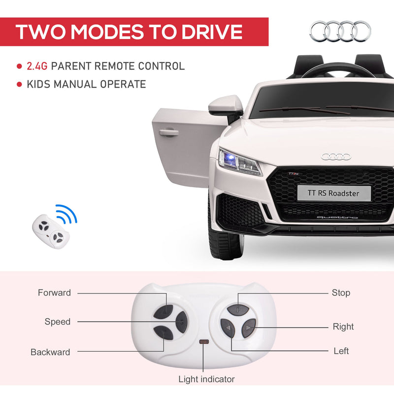 6V Audi TT RS Kid Electric Sports Car with Remote Control Ride-On