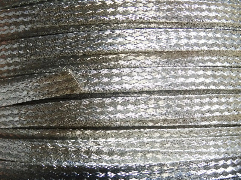 500' FT Flat Braided Tinned Copper Wire 1/4" Wide Ground Strap USA ACDC